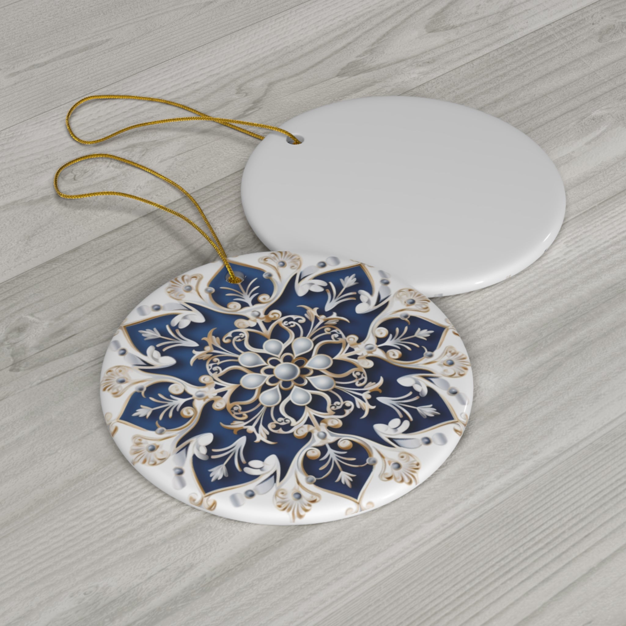 Snowflake Ceramic Ornament