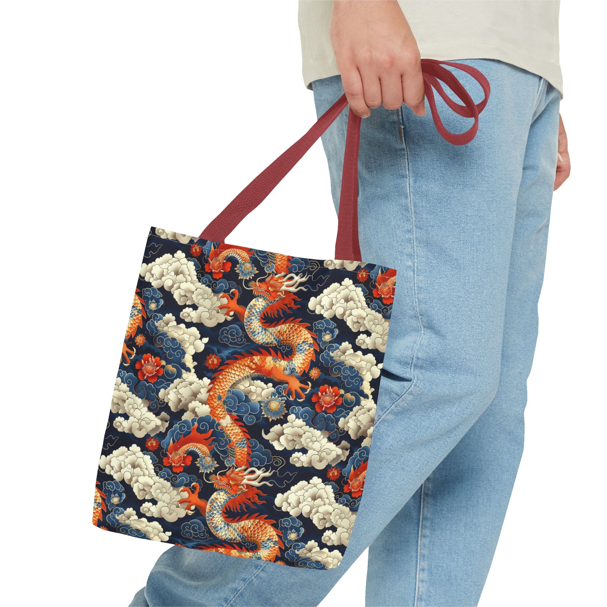 Dragon Pattern Tote Bag