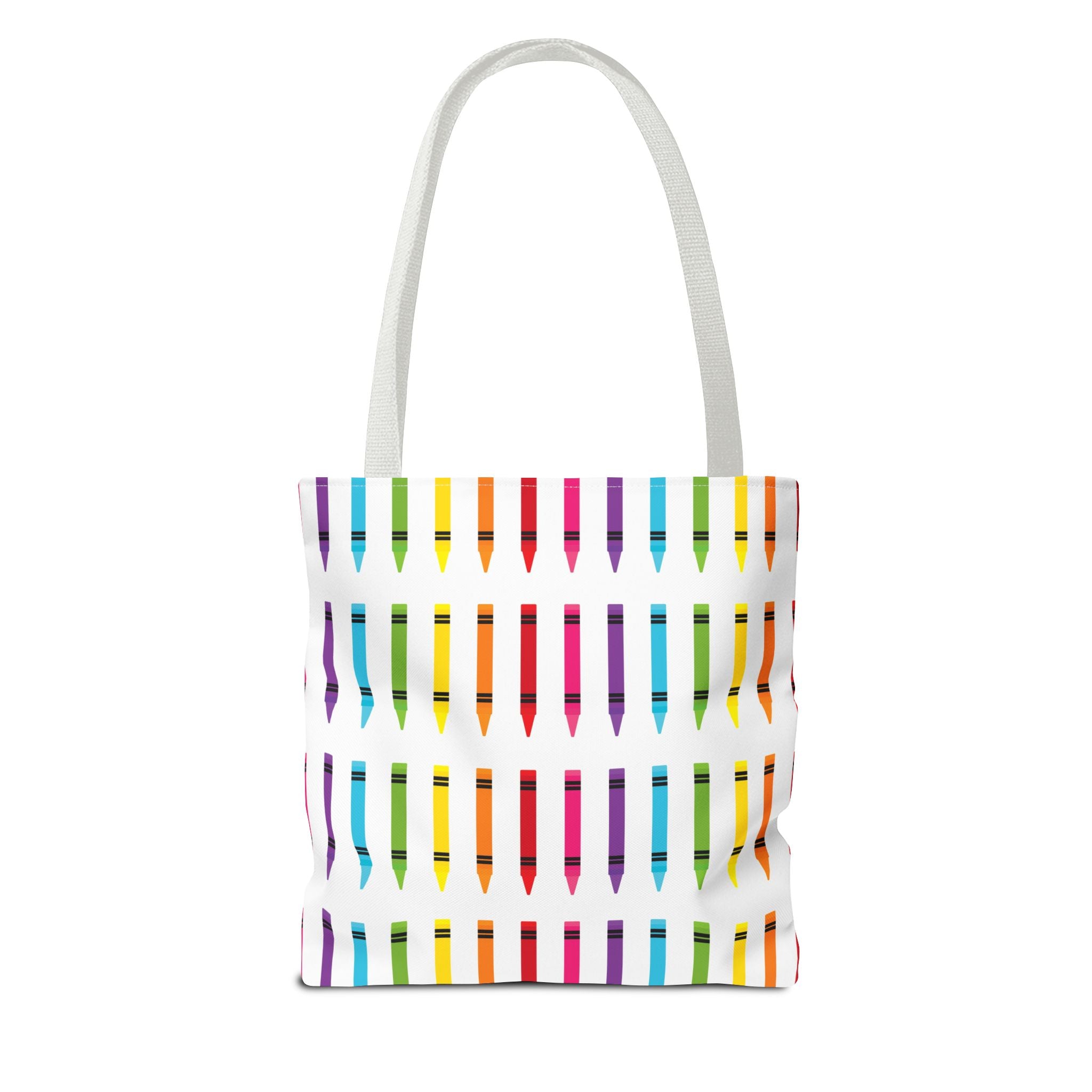 Crayon Print Back to School Tote Bag