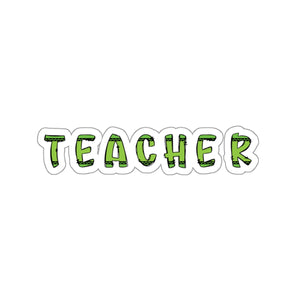 Green Custom Crayon Teacher Sticker Teacher Appreciation Back To School Gift