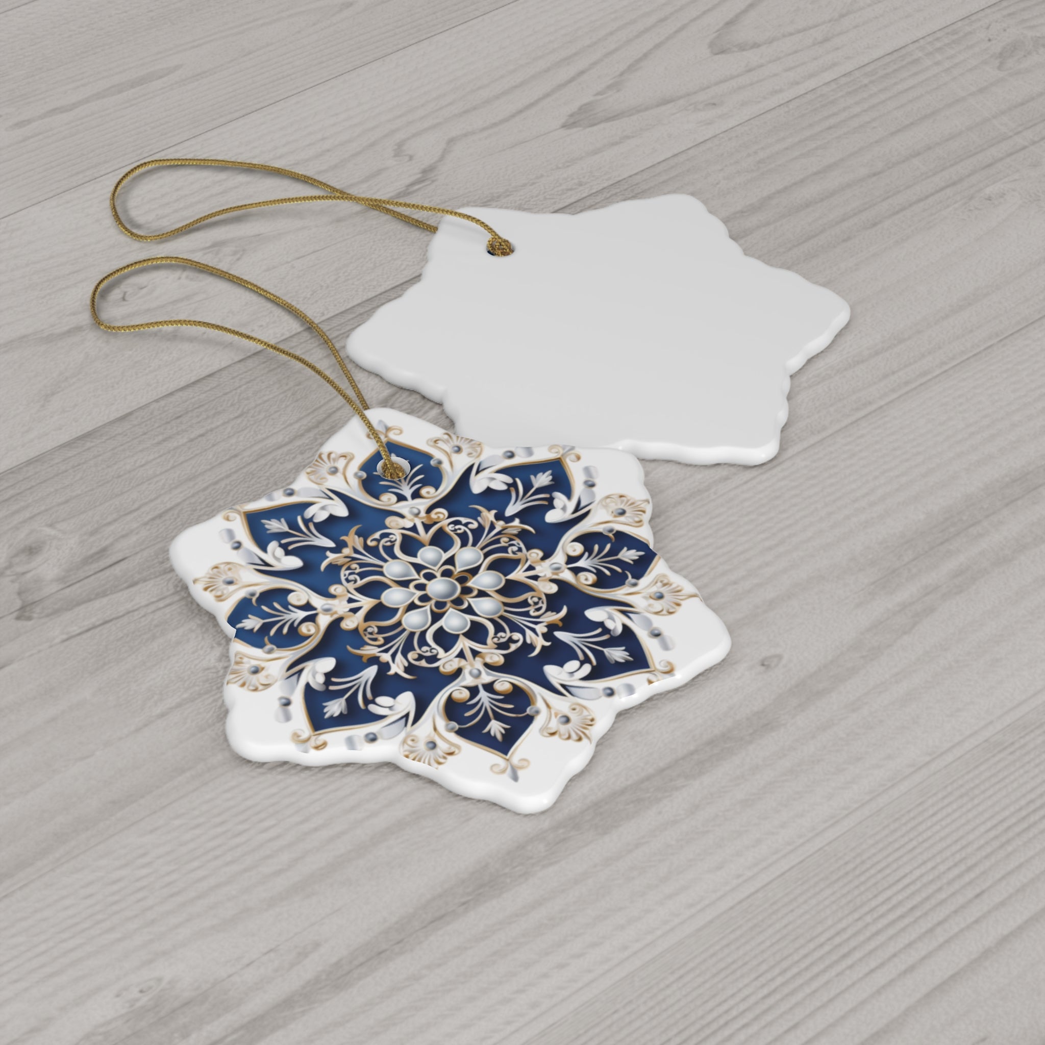 Snowflake Ceramic Ornament