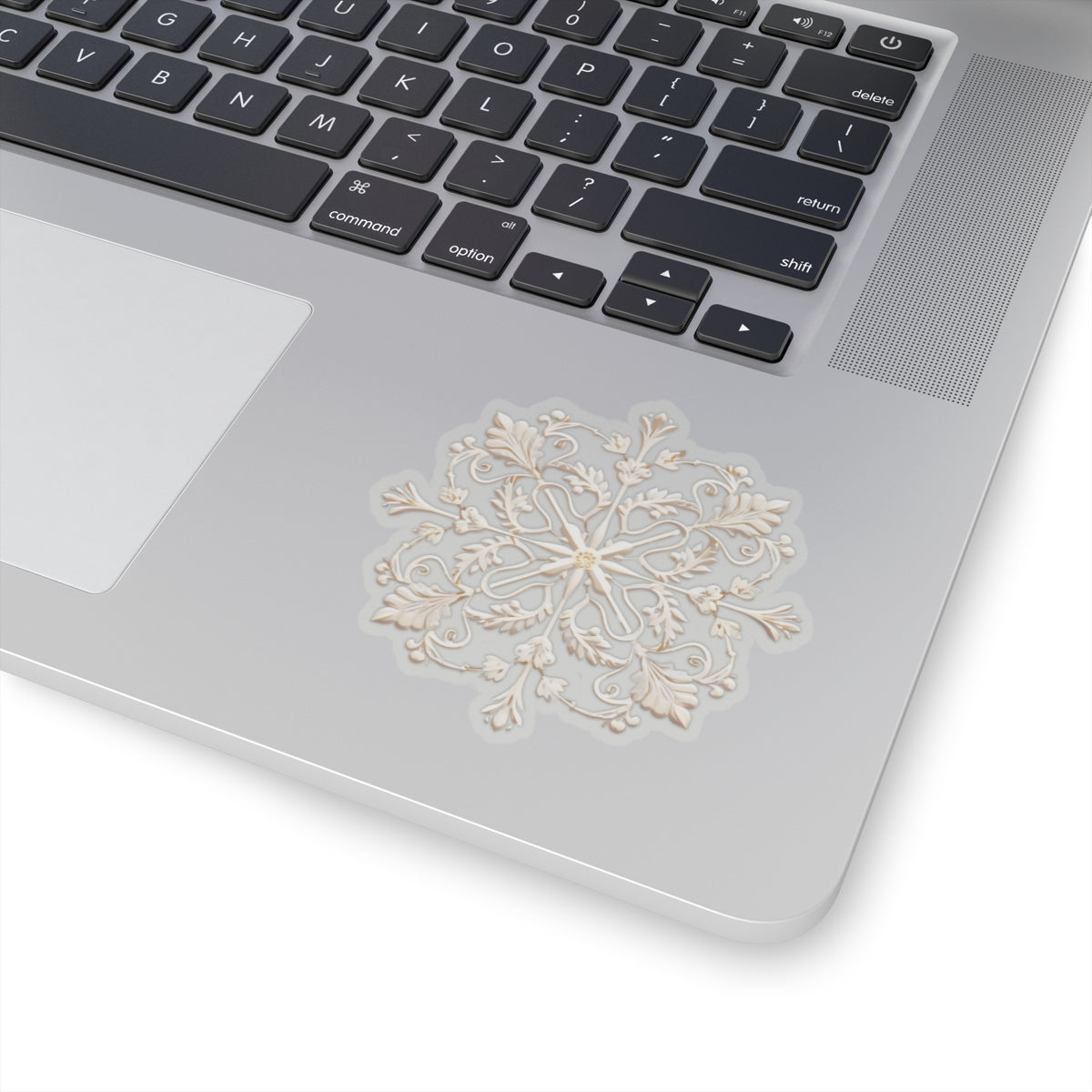 Ornate Snowflake Holiday Christmas Vinyl Sticker