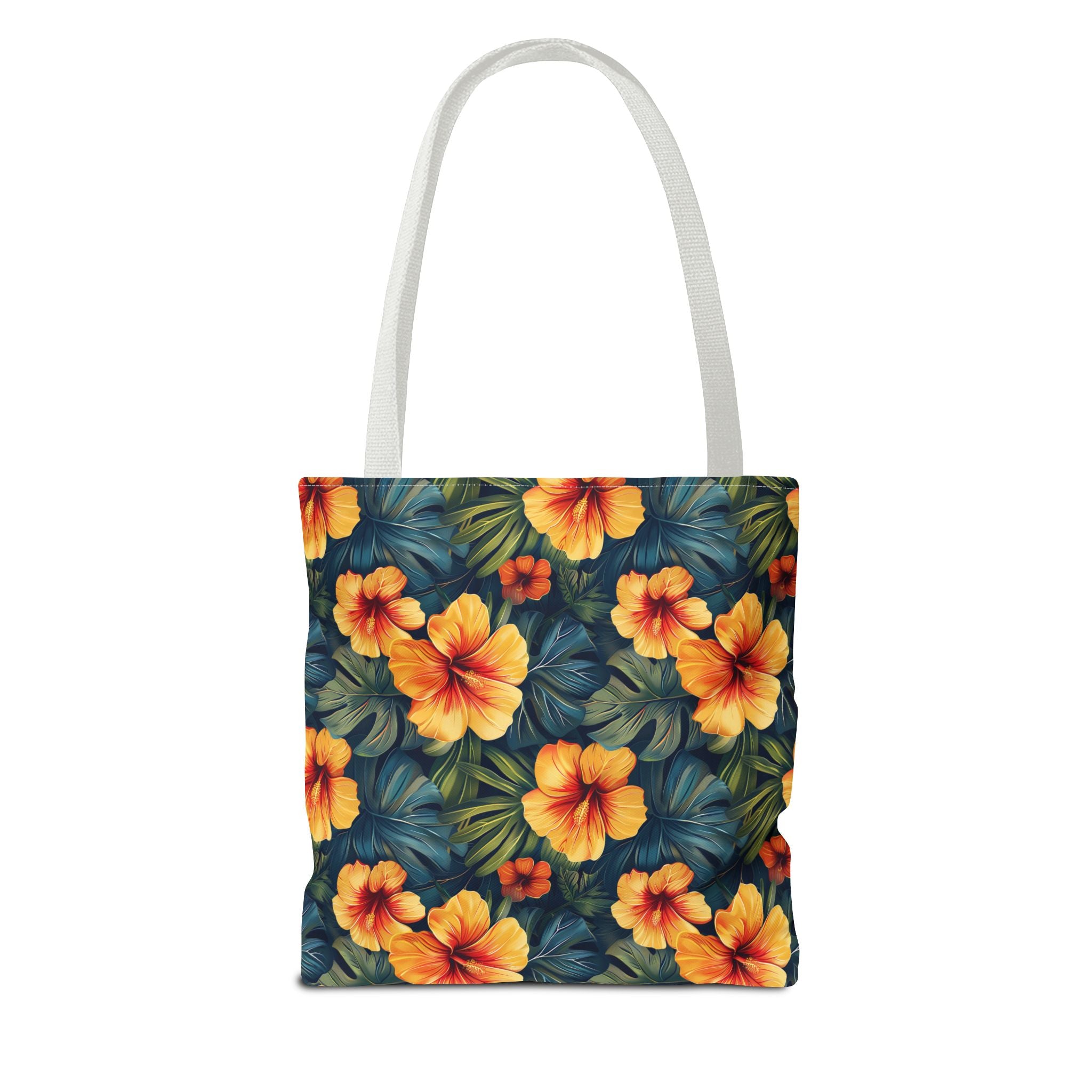 Orange Flower Summer Tote Bag