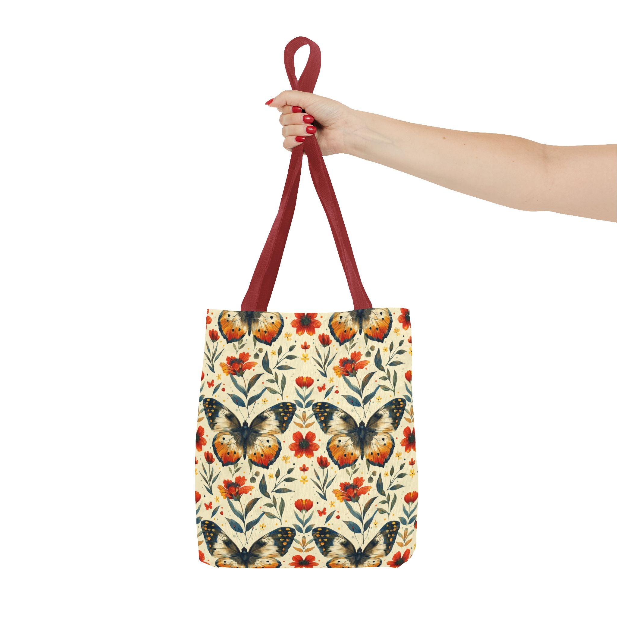 Floral Mental Butterfly Tote Bag