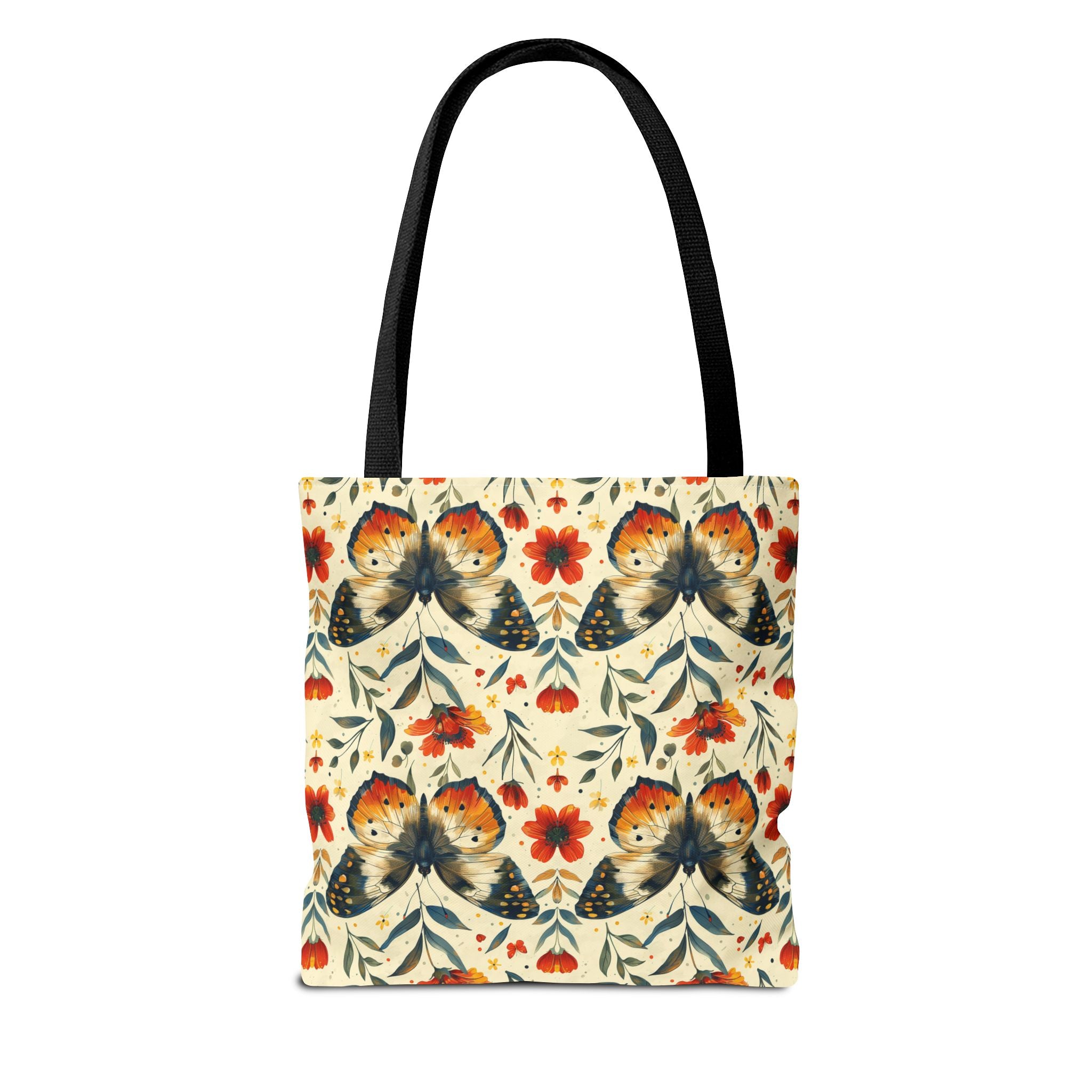 Floral Mental Butterfly Tote Bag