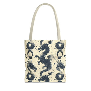 Dark Blue Dragons Tote Bag