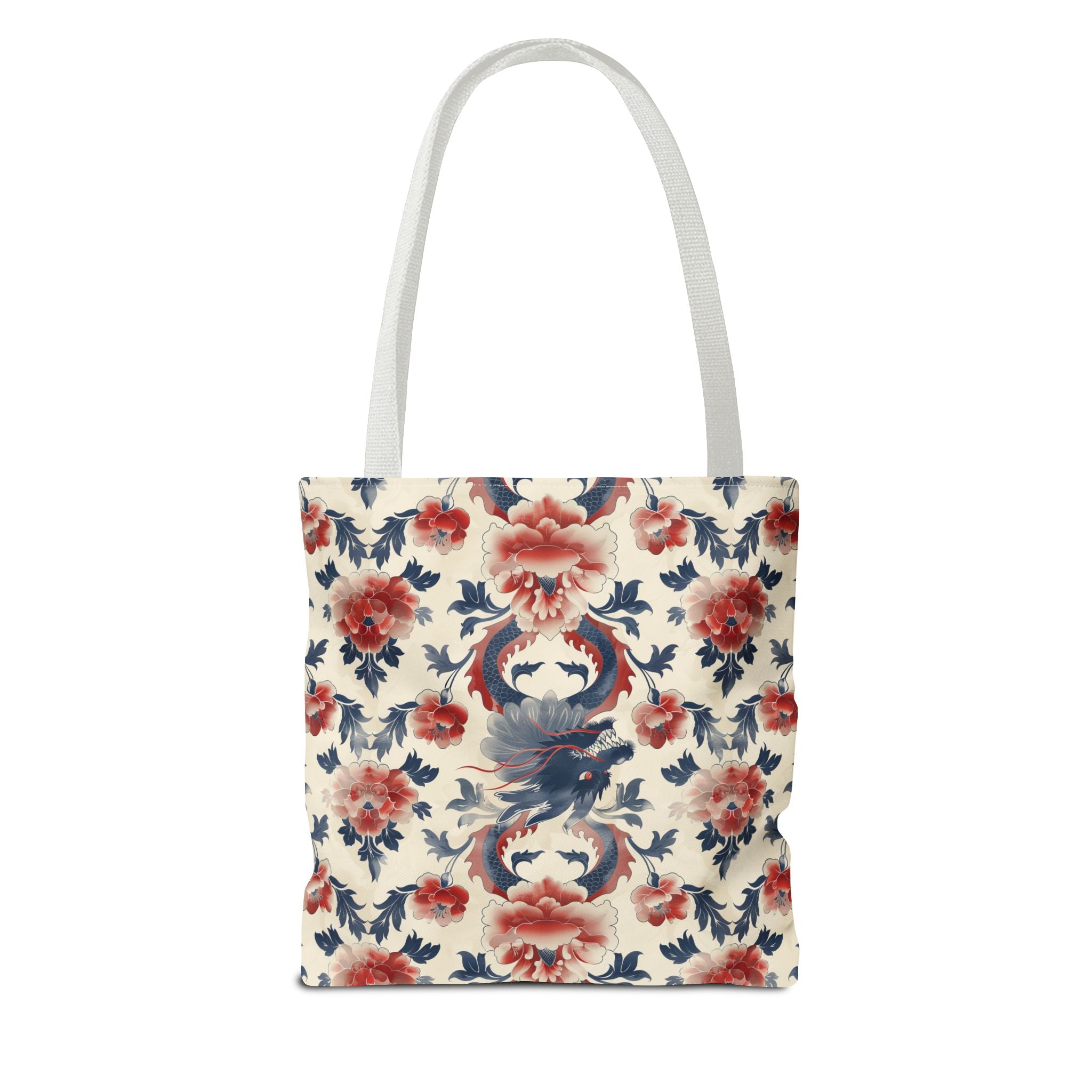 Red Blue Dragons Tote Bag