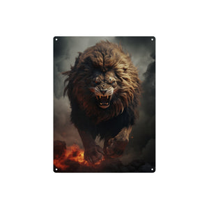 Roaring Lion Metal Wall Art - Cranberry Lake Design Co.  #