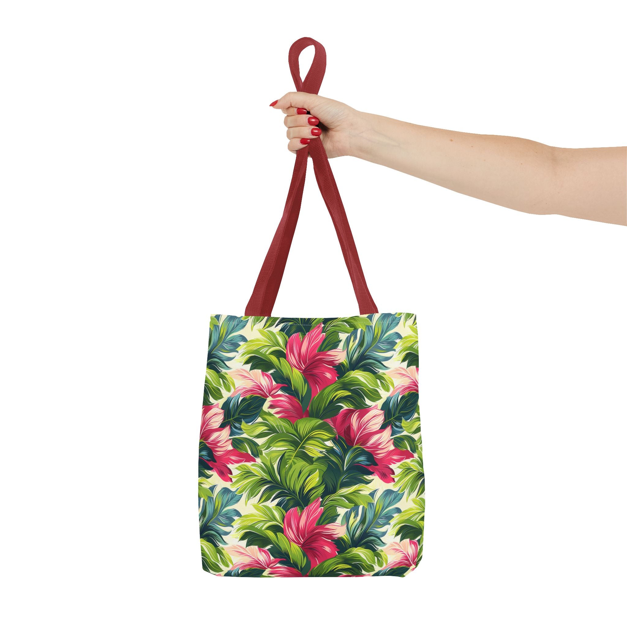 Floral Colorful Leaves Tropical Tote Bag