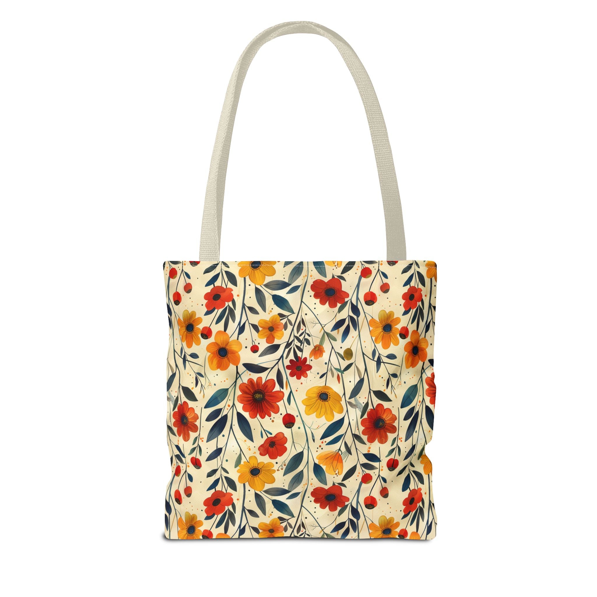 Autumn Color Floral Tote Bag