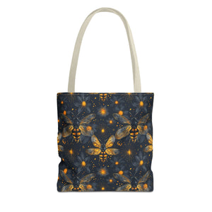 Firefly Moth Goblincore Fairycore Tote Bag