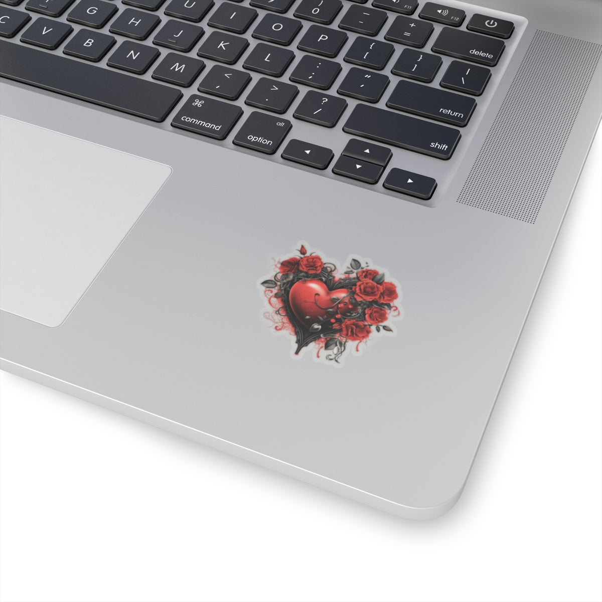 Red Roses Heart Vinyl Sticker