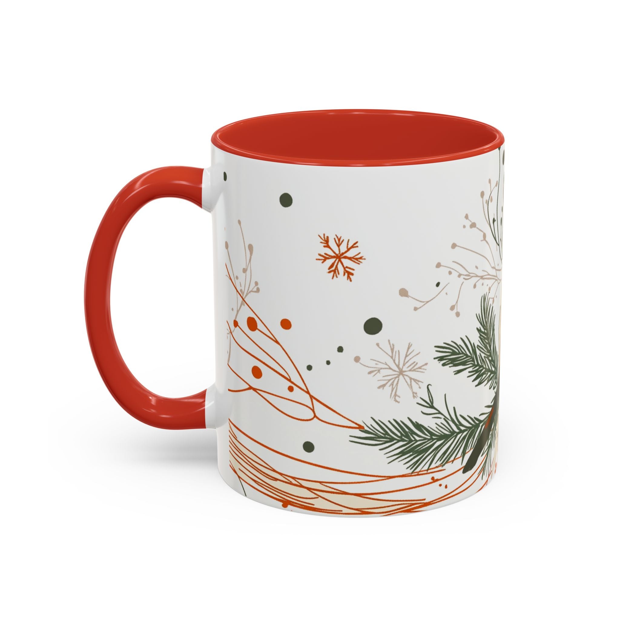 Boho Fox Christmas Mug | Cozy Farmhouse Decor | Holiday Coffee Cup | Gift for Her | Rustic Christmas | 11oz & 15oz