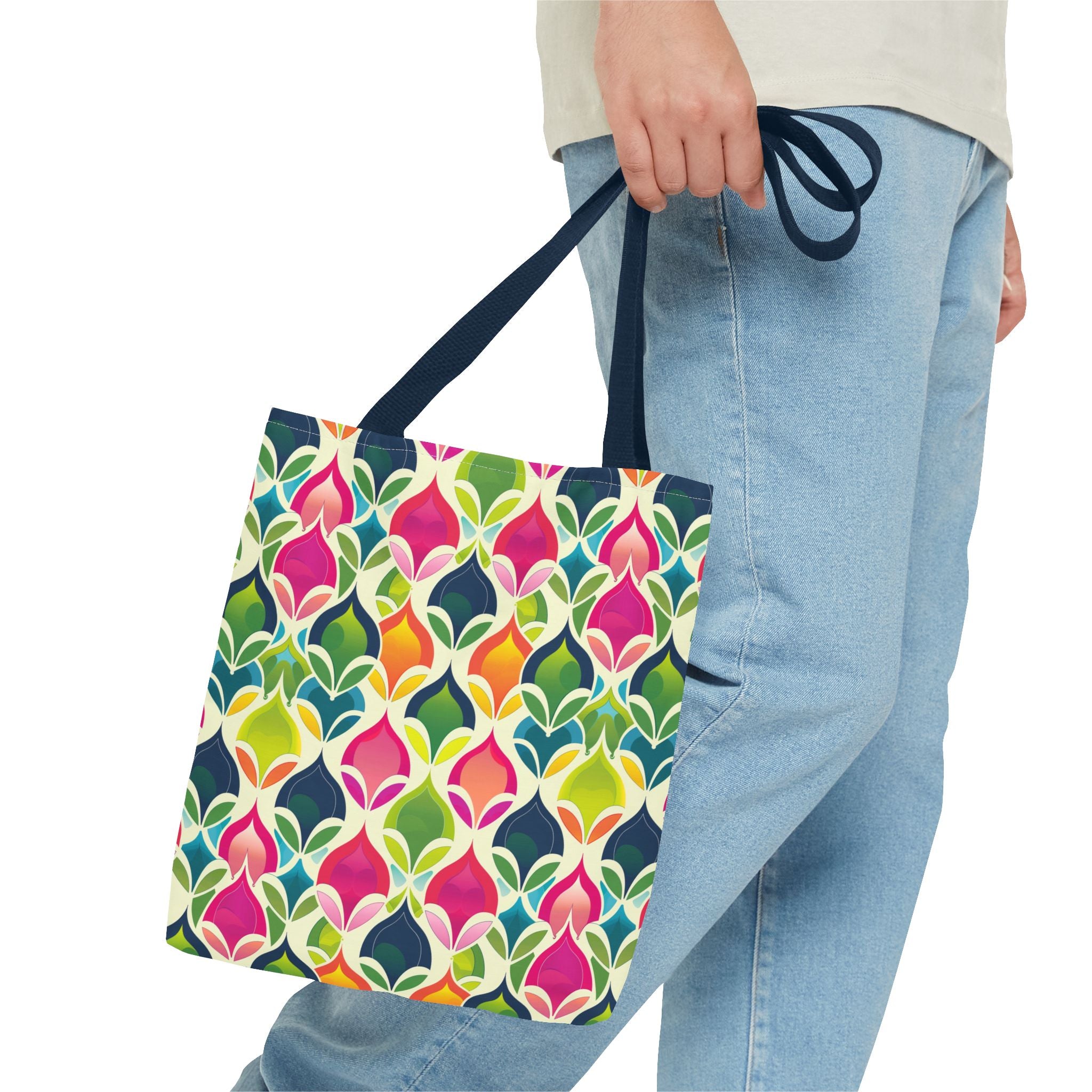 Neon Pattern Eccentric Tote Bag