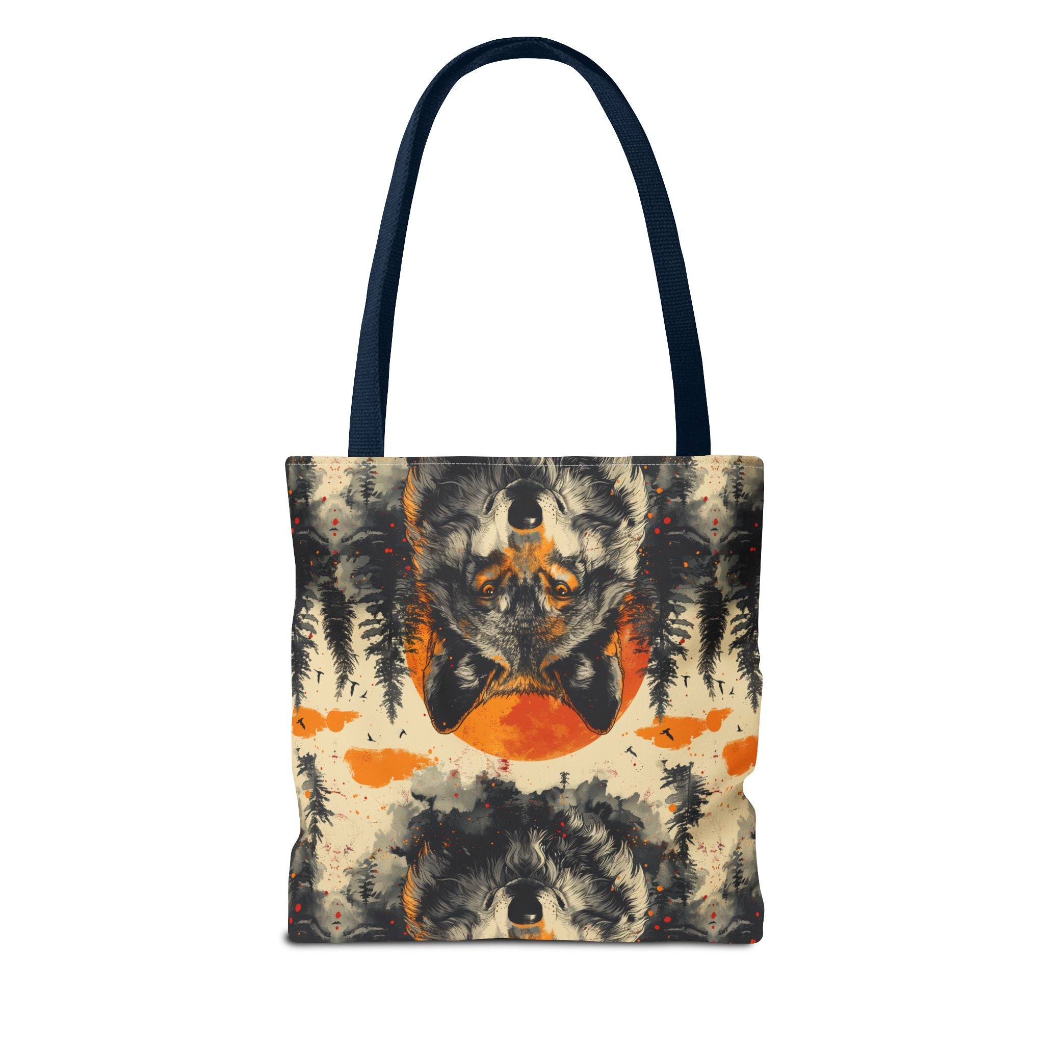 Wolf Rustic Lodge Tote Bag