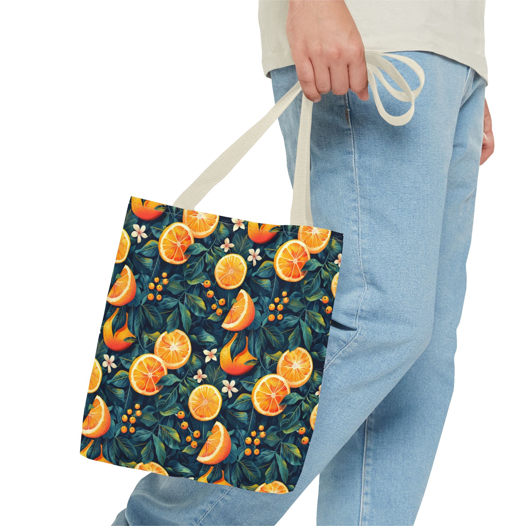 Oranges Fruit Pattern Summer Tote Bag