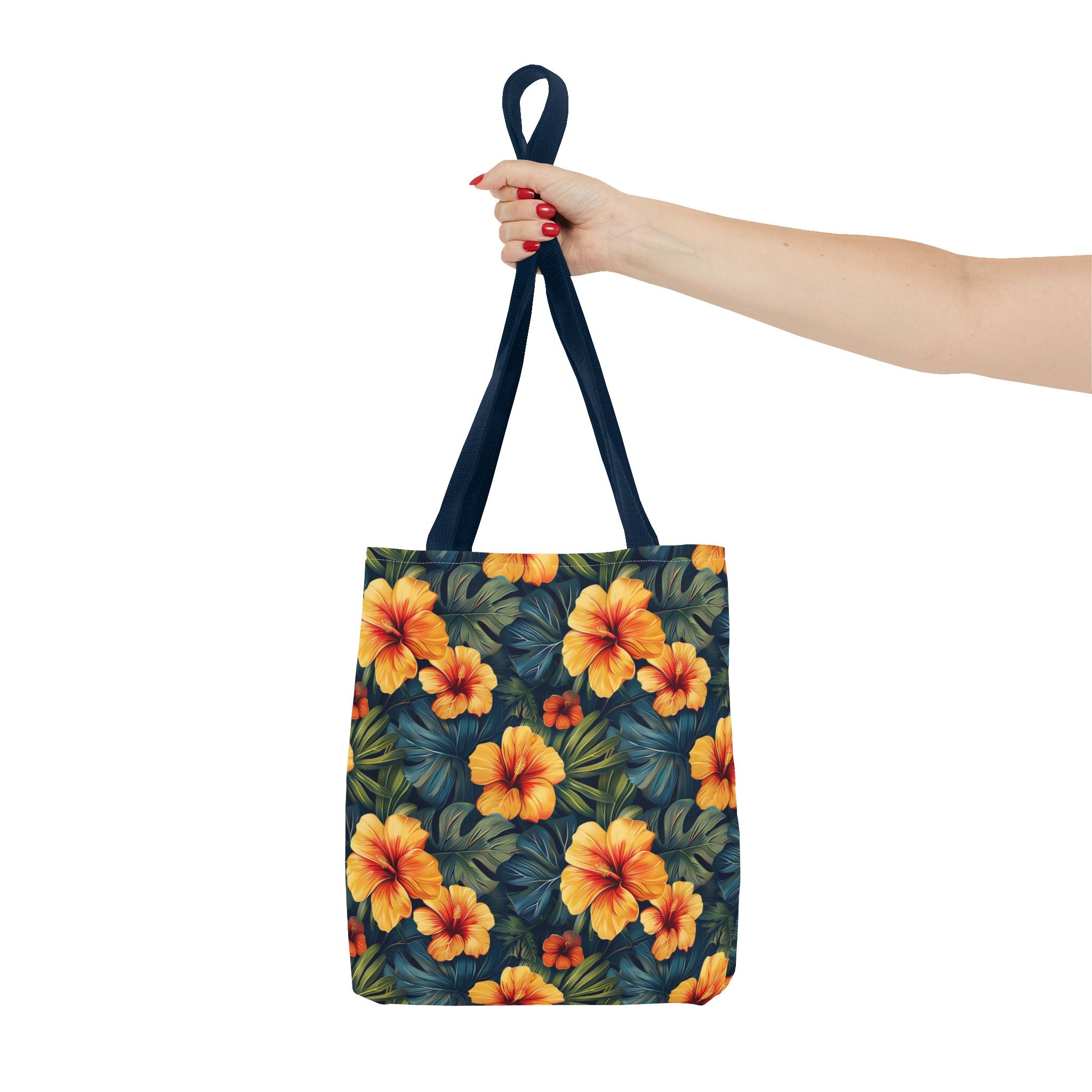 Orange Flower Summer Tote Bag