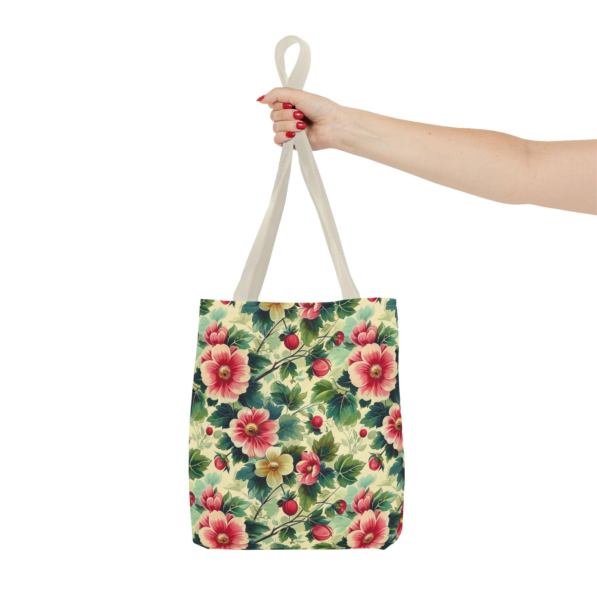 Pink Flower Summer Tote Bag