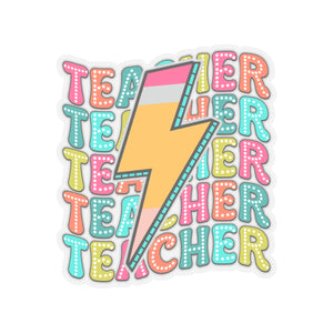 Lighting Bolt Teacher Appreciation Sticker for Teachers back To School Gift