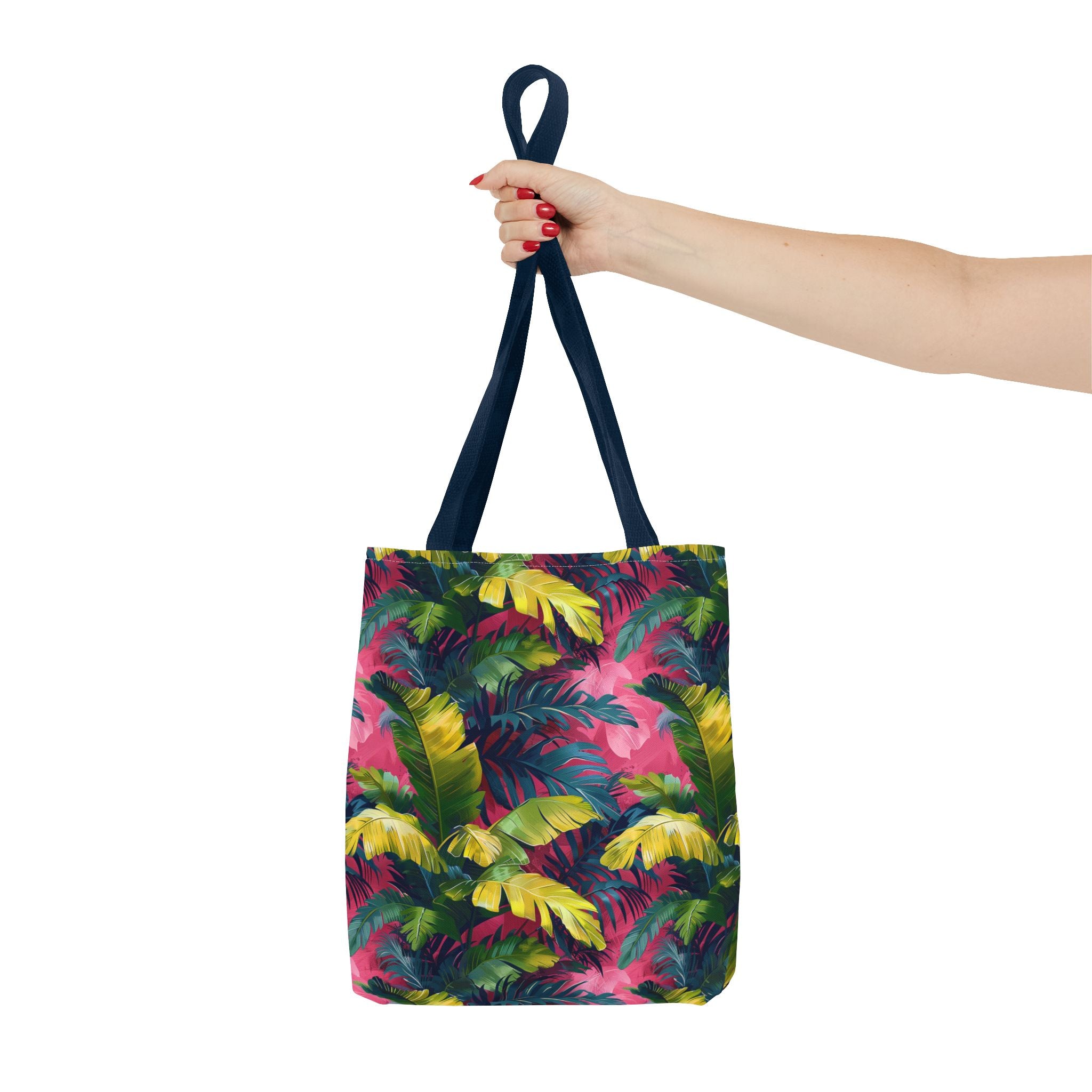 Colorful Leaves Nature Print Tropical Tote Bag