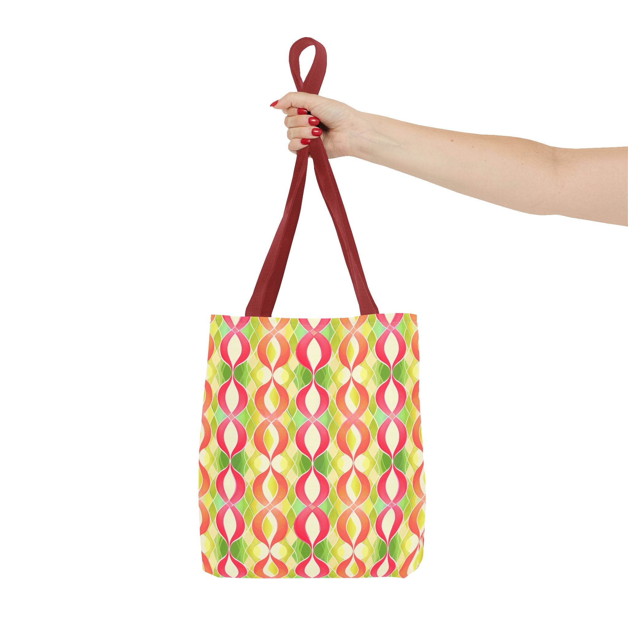 Pink & Green Chains Tote Bag