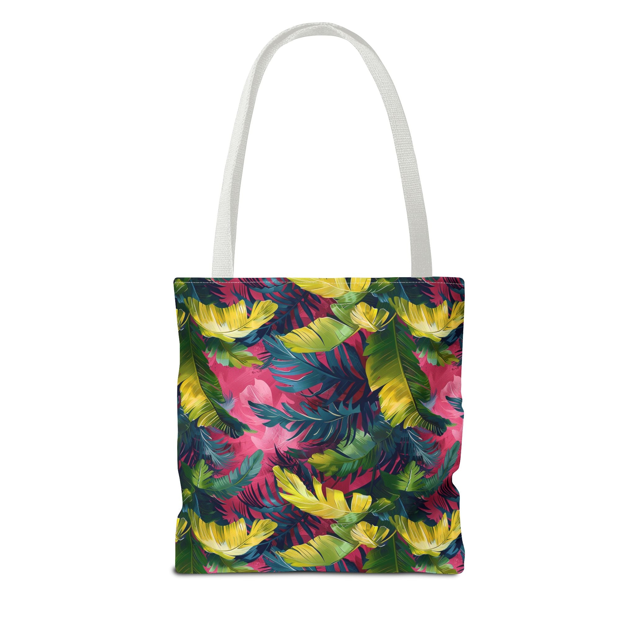 Colorful Leaves Nature Print Tropical Tote Bag