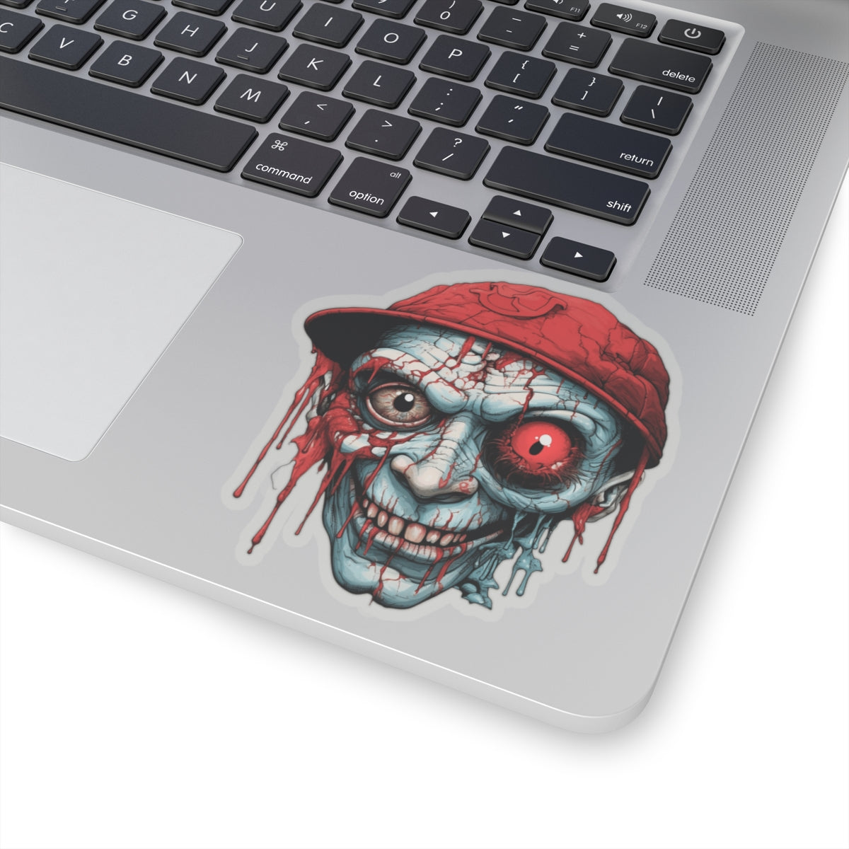 Creepy Zombie Man Horror Halloween Vinyl Sticker