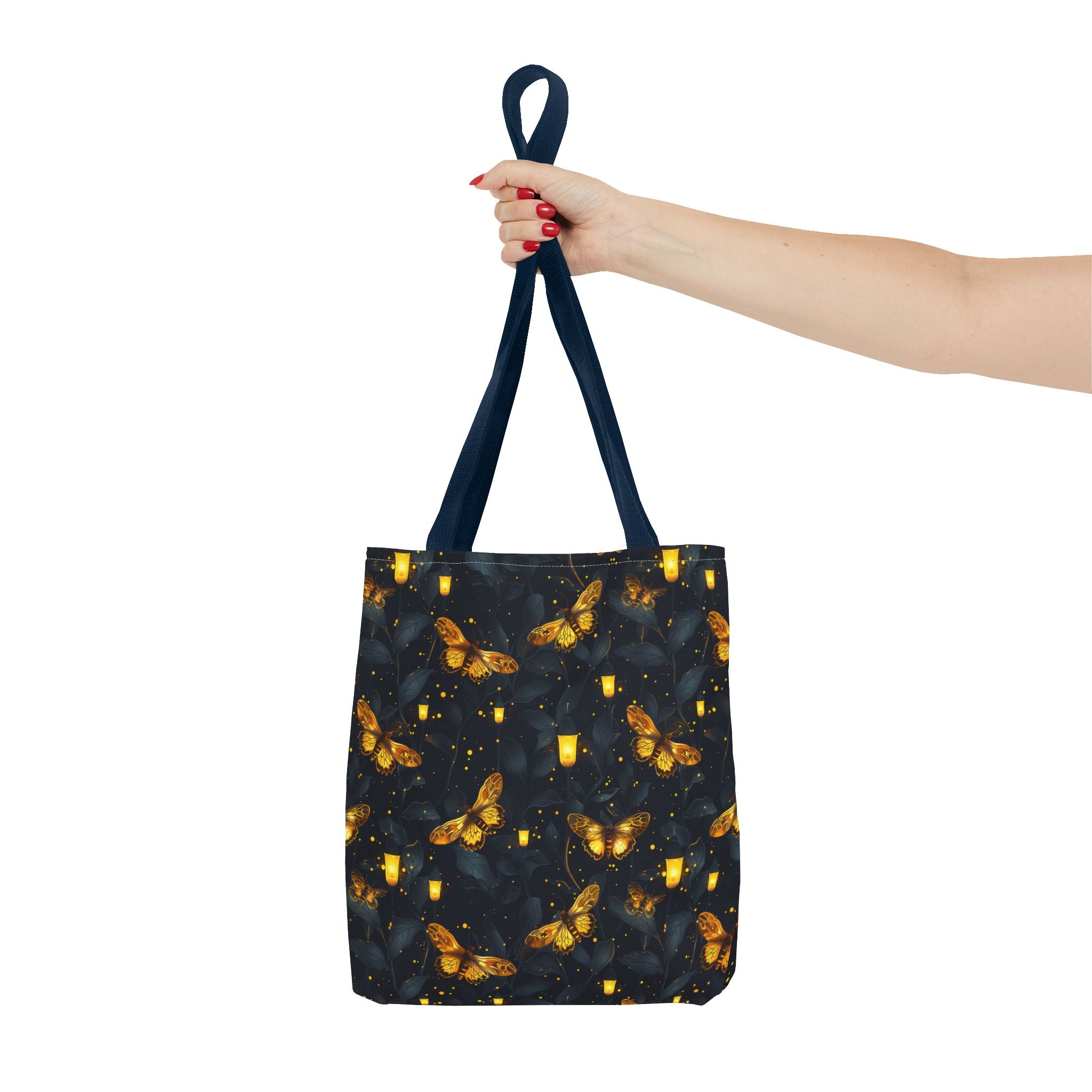 Gold Light Moth Goblincore Fairycore Tote Bag