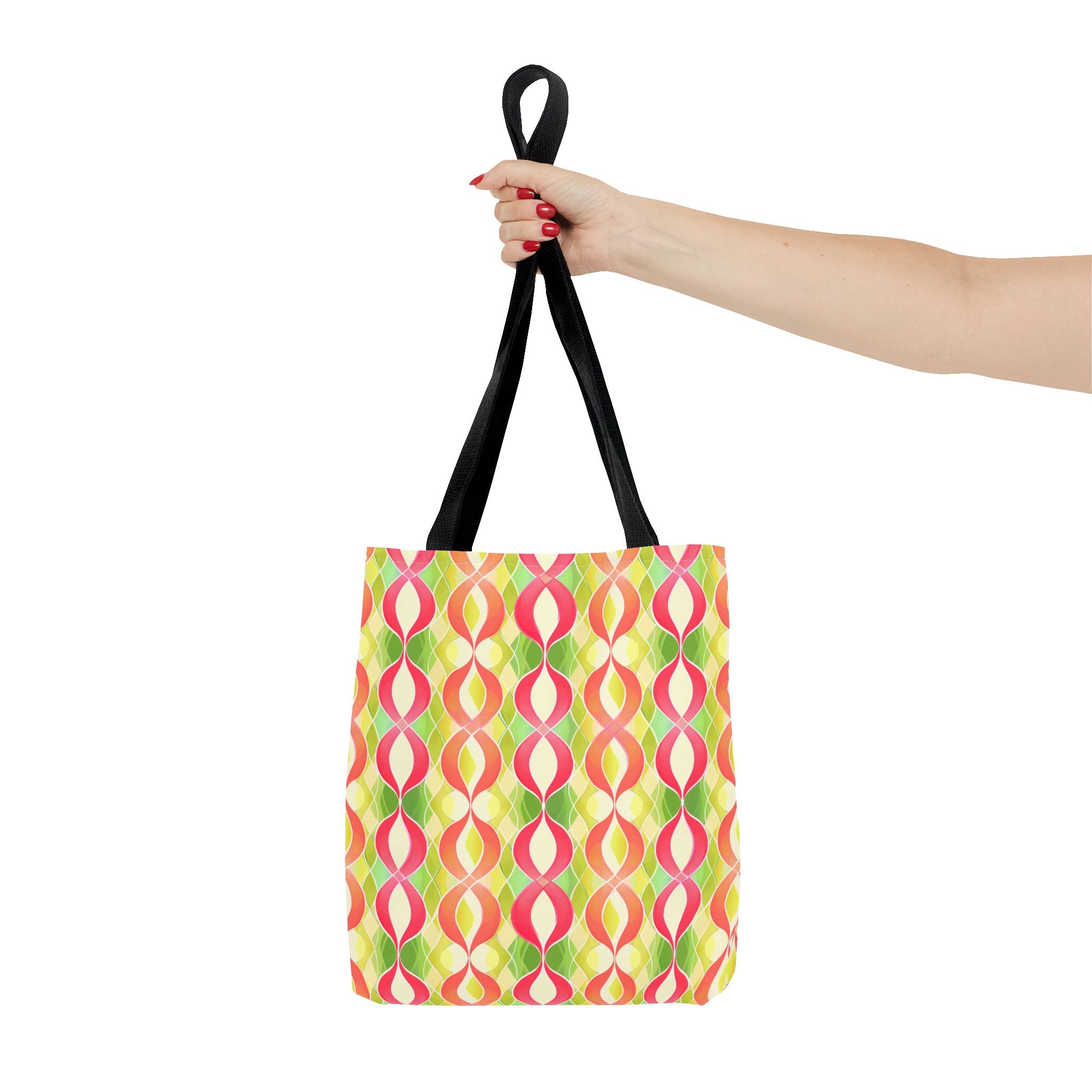 Pink & Green Chains Tote Bag