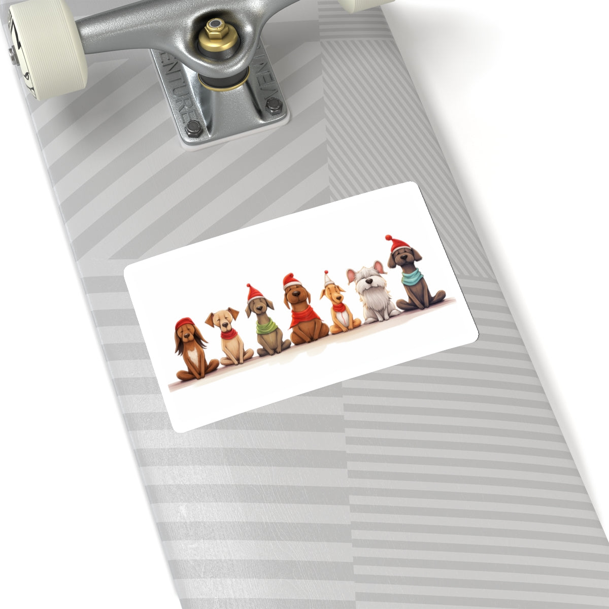 Yoga Dogs Funny Cute Christmas Vinyl Sticker