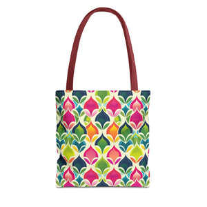 Neon Pattern Eccentric Tote Bag