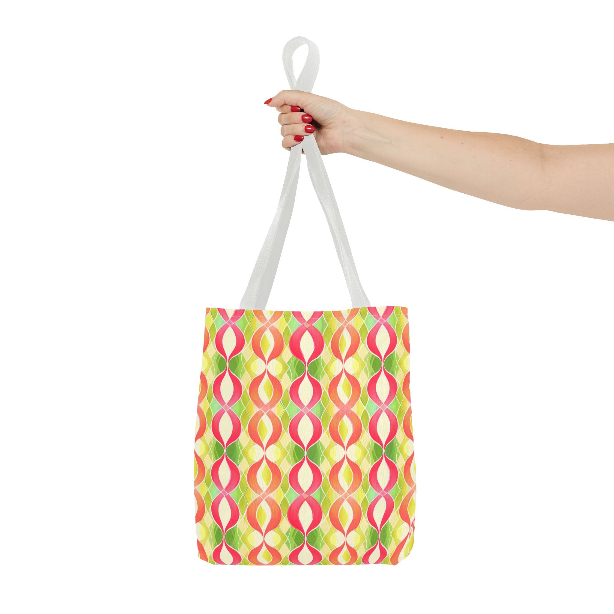 Pink & Green Chains Tote Bag