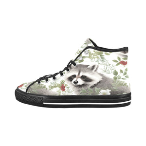 Cranberry Lake Designs Raccoons Vancouver High Top Canvas Women's Shoes - Cranberry Lake Design Co.  #