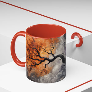 Yin Yang Tree Mug | Balance Coffee Cup | Spiritual Gift | Nature Lover Gift | 11oz & 15oz