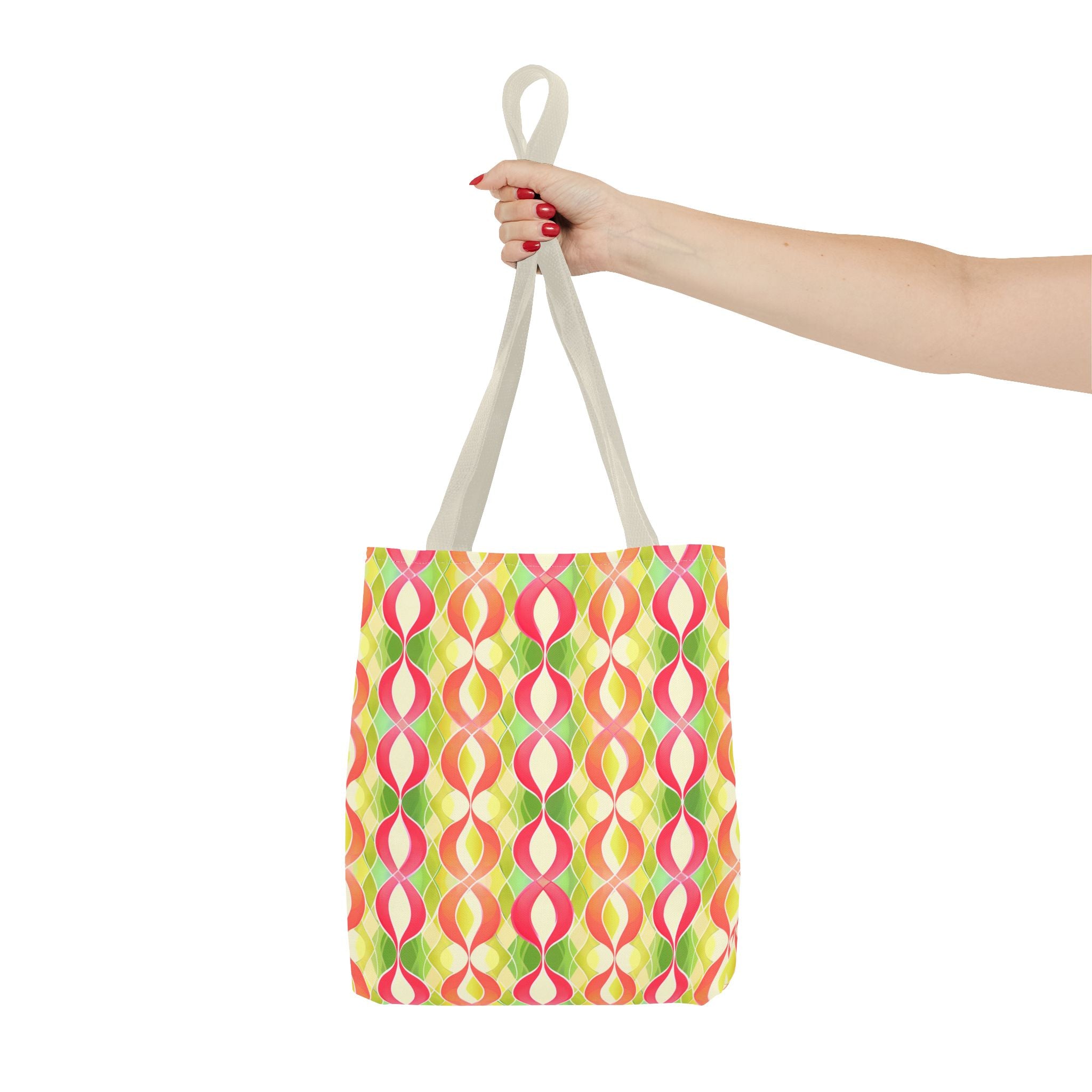 Pink & Green Chains Tote Bag