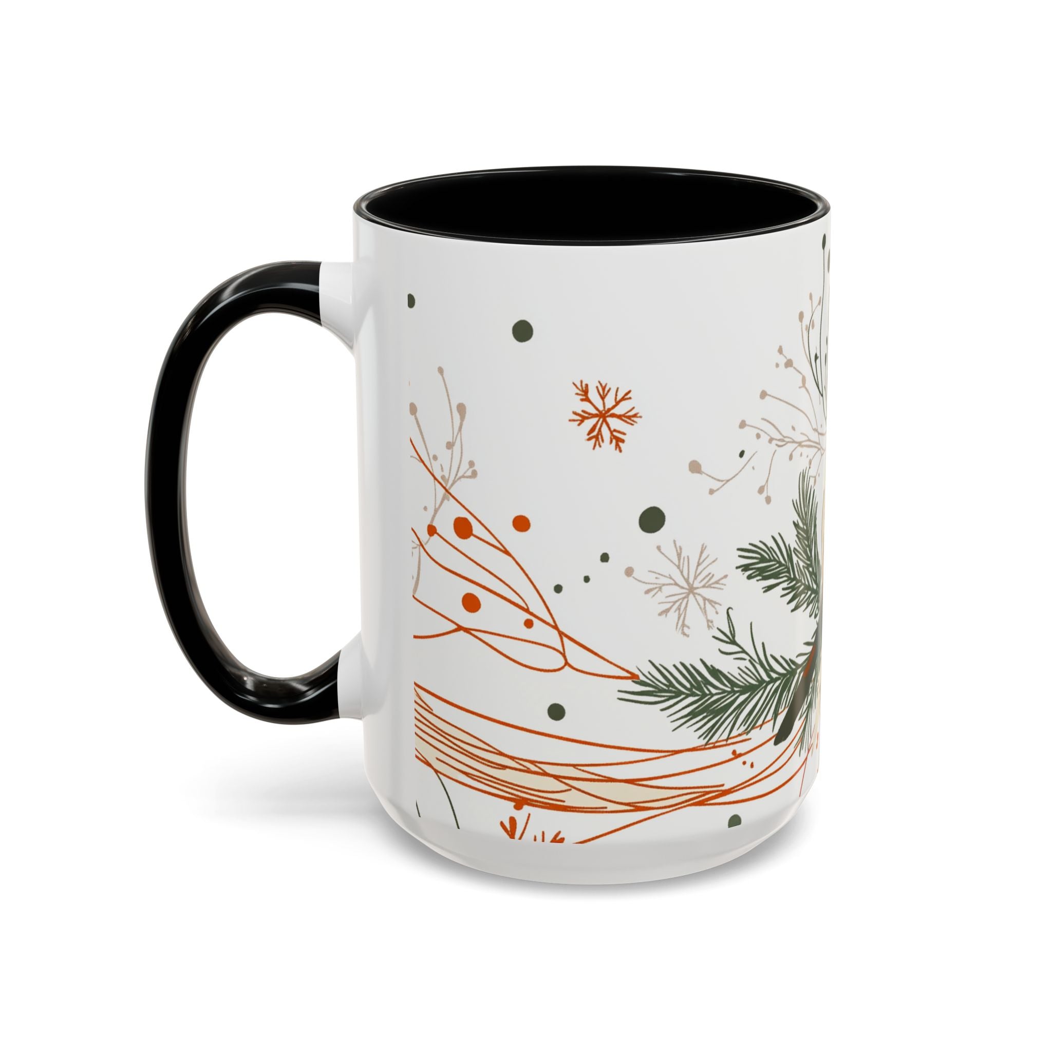 Boho Fox Christmas Mug | Cozy Farmhouse Decor | Holiday Coffee Cup | Gift for Her | Rustic Christmas | 11oz & 15oz