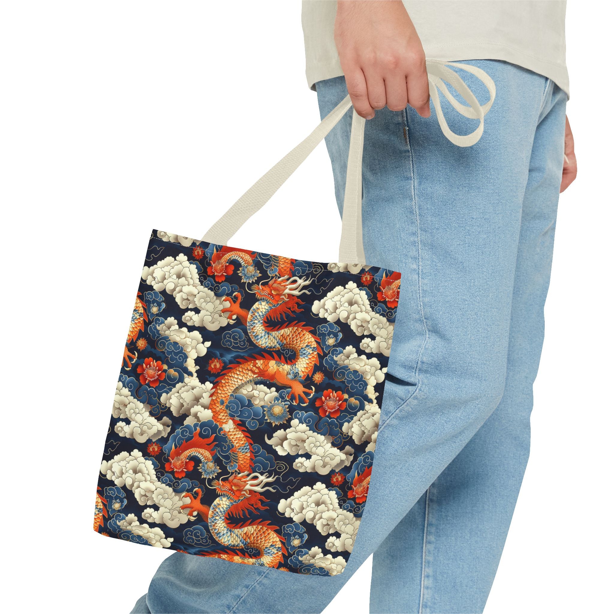 Dragon Pattern Tote Bag