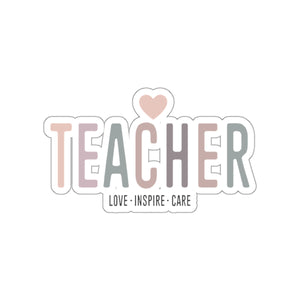 Love Inspire Care Appreciation Sticker for Teachers back To School Gift