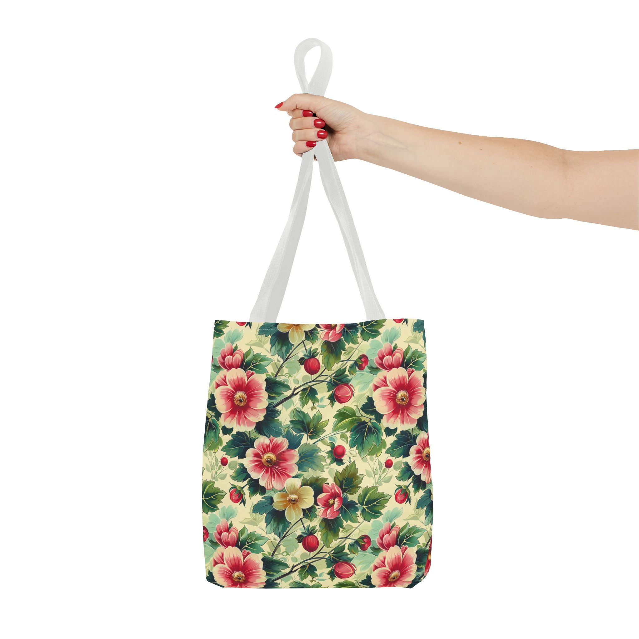 Pink Flower Summer Tote Bag