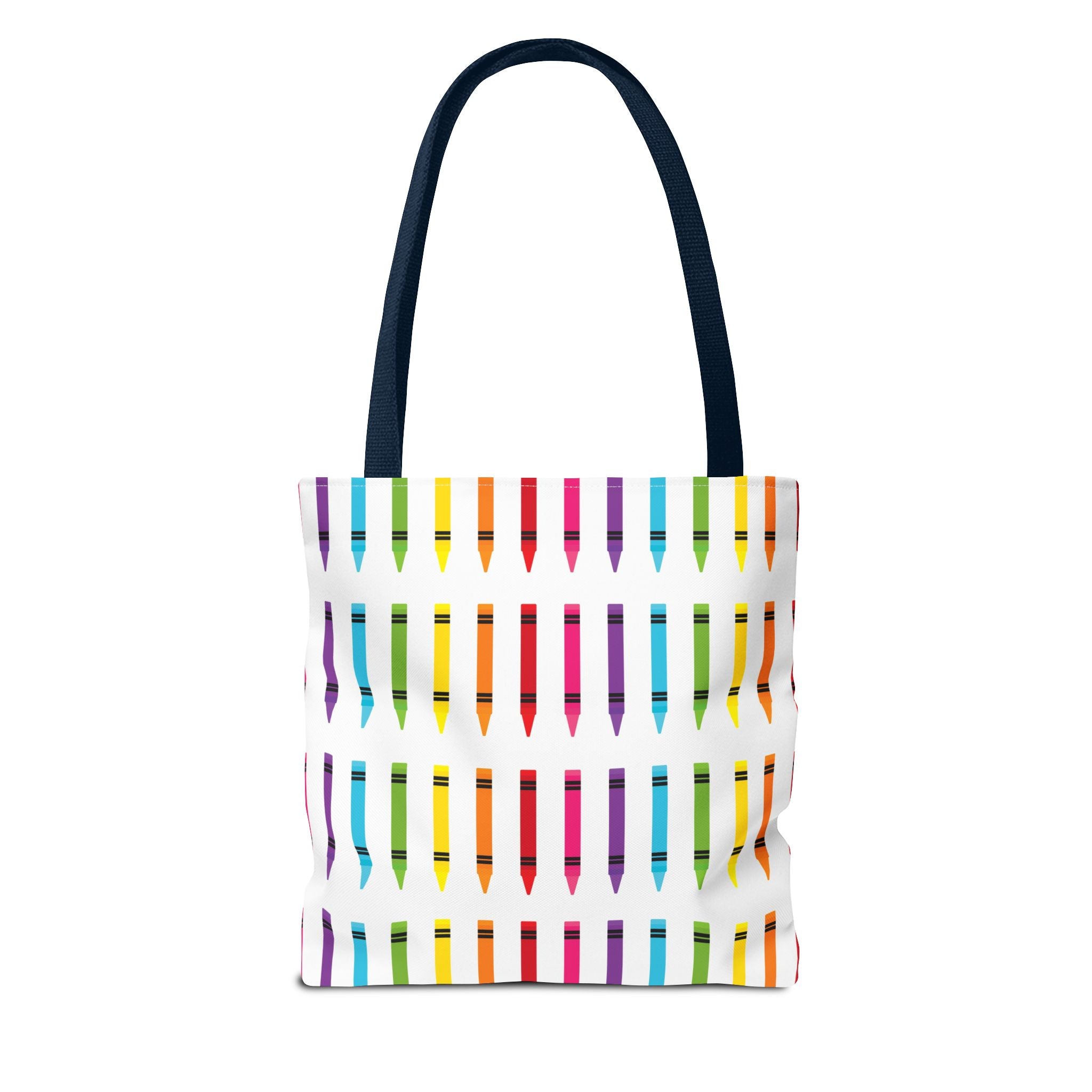 Crayon Print Back to School Tote Bag