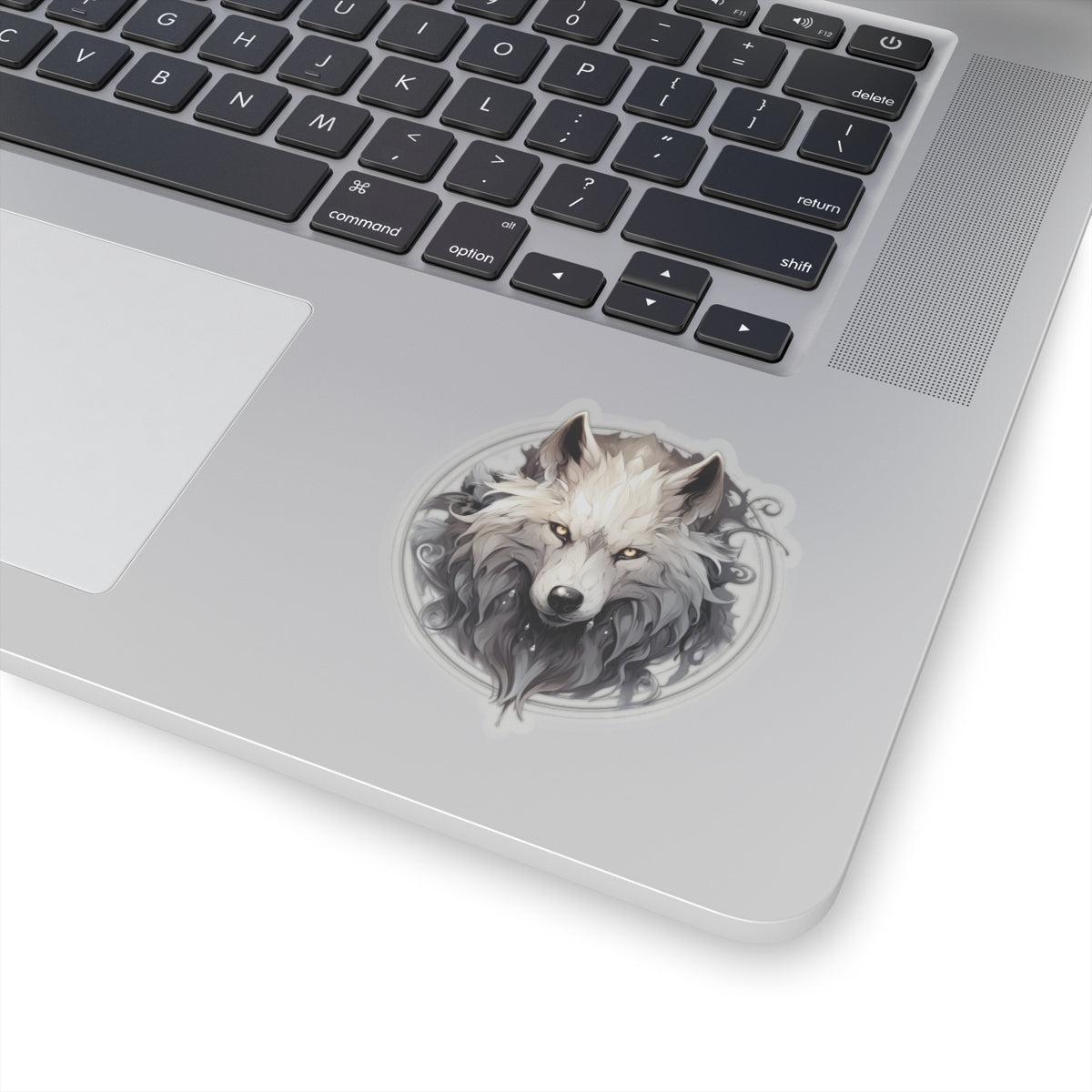 White Wolf Vinyl Sticker