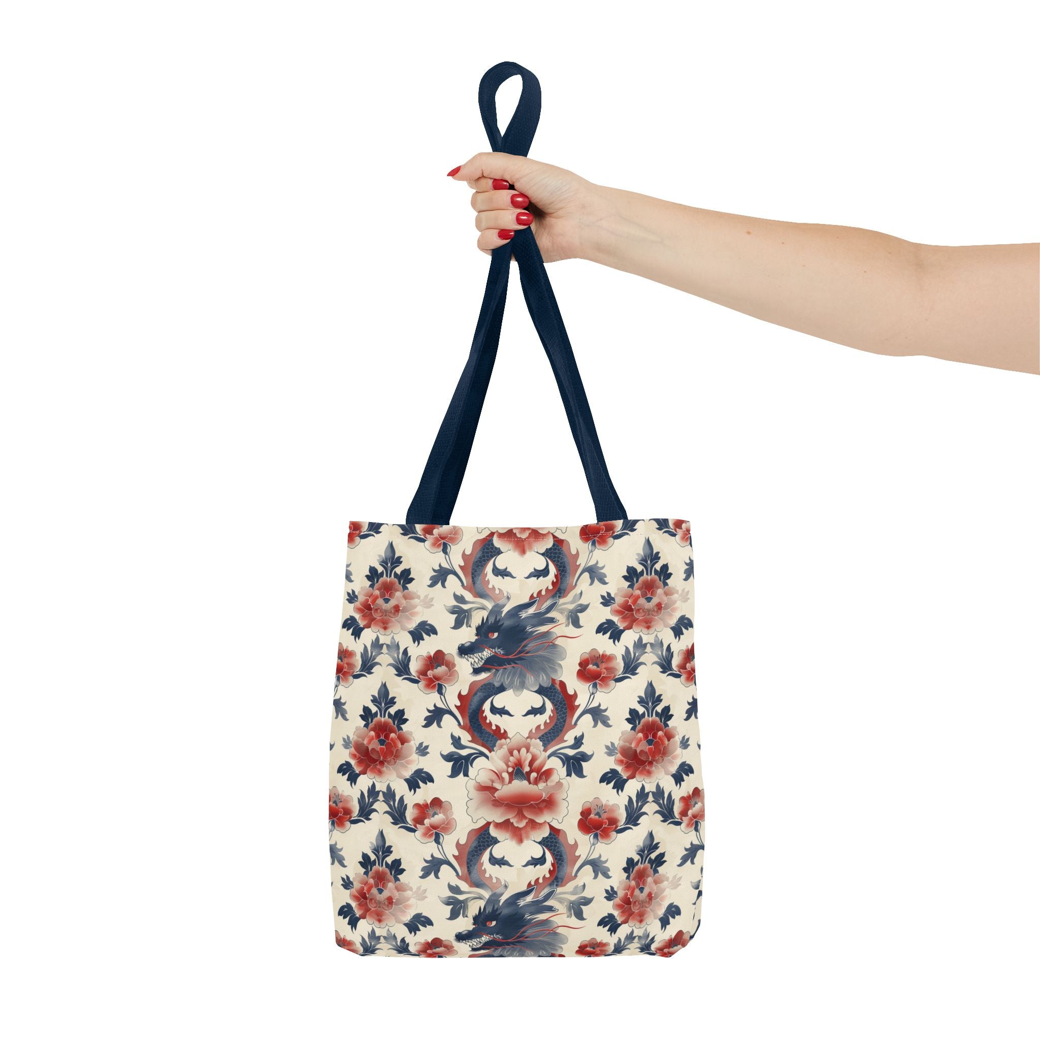 Red Blue Dragons Tote Bag