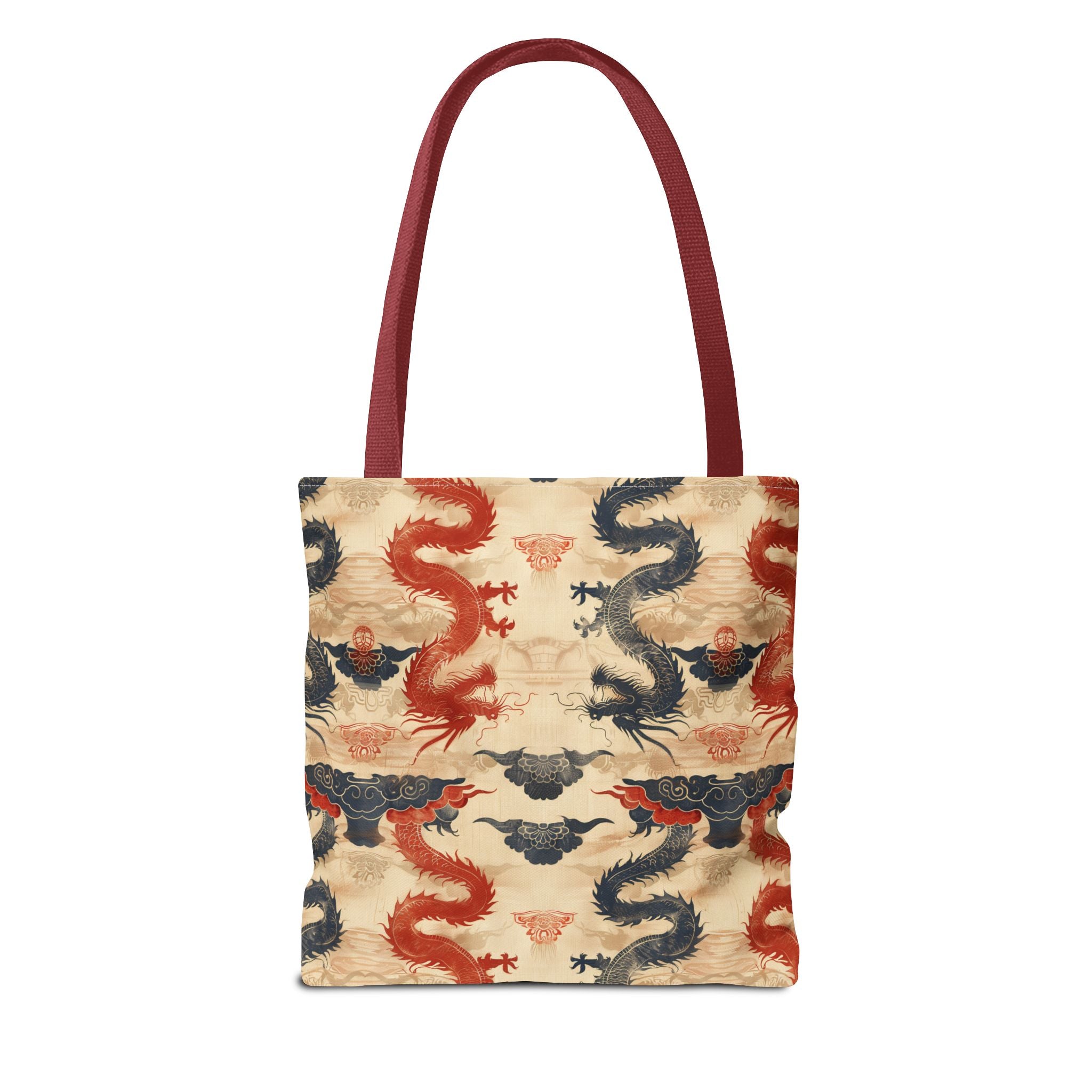 Red & Black Dragons Tote Bag