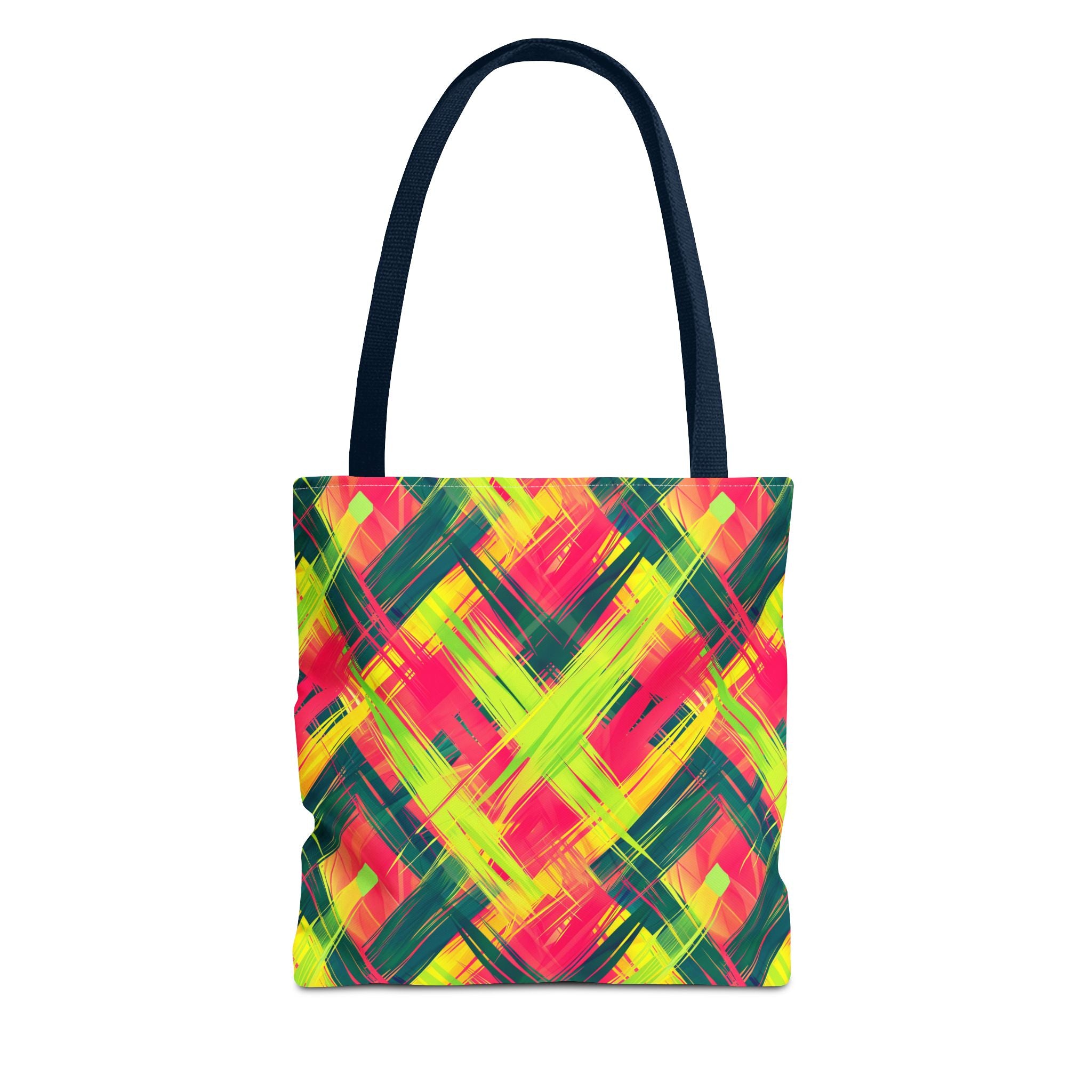 Pink Yellow Green Pattern Eccentric Tote Bag