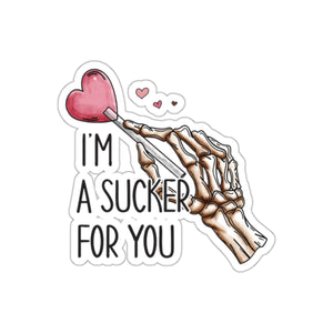 Sucker For You Funny Anti Valentines Day Vinyl Sticker