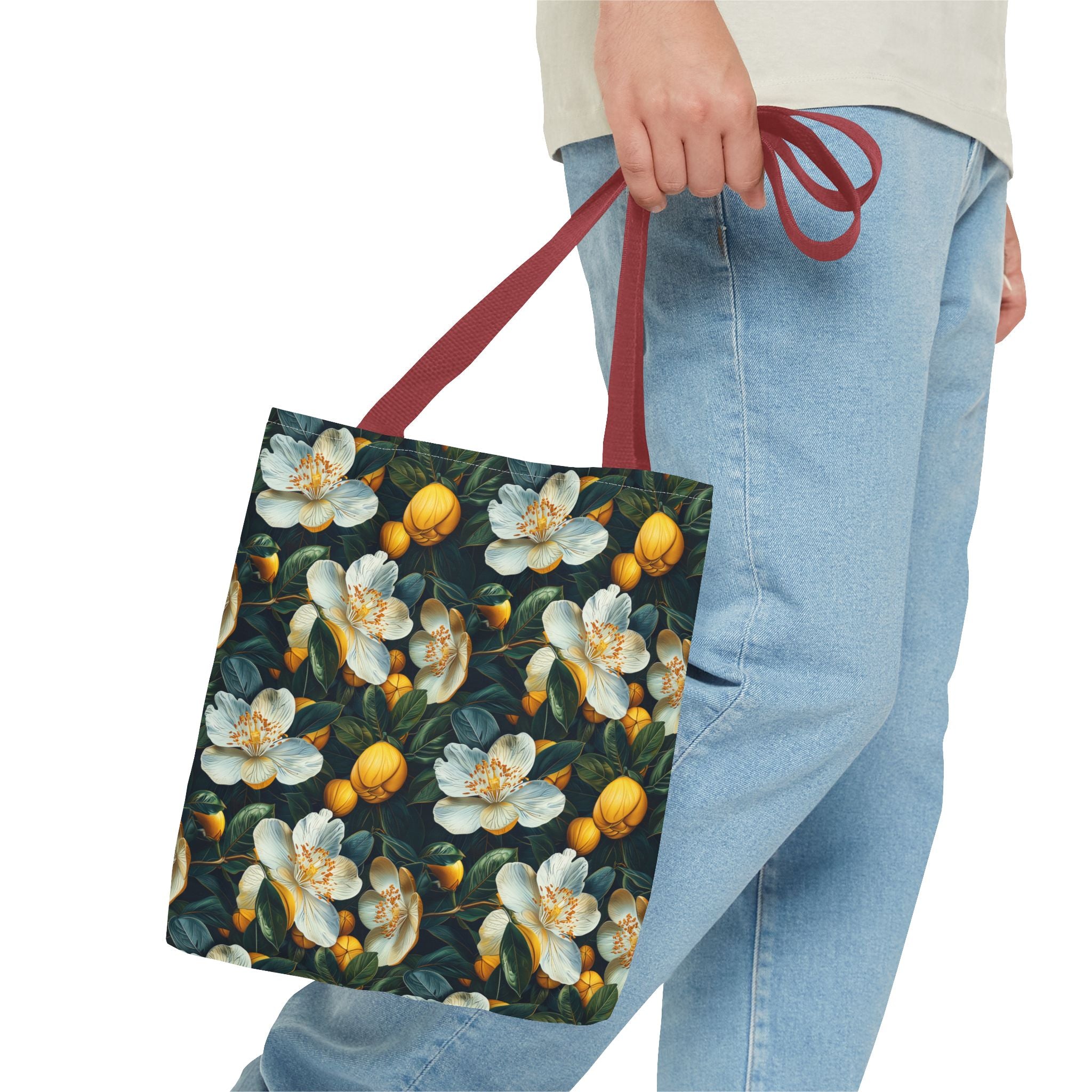 White Flower Summer Tote Bag