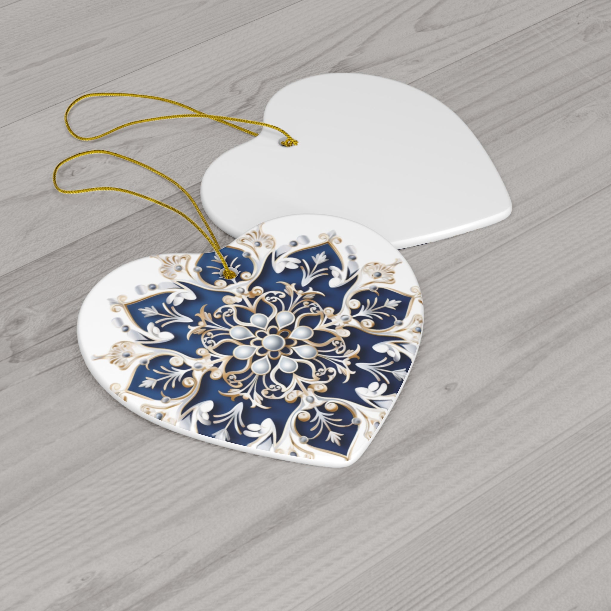 Snowflake Ceramic Ornament