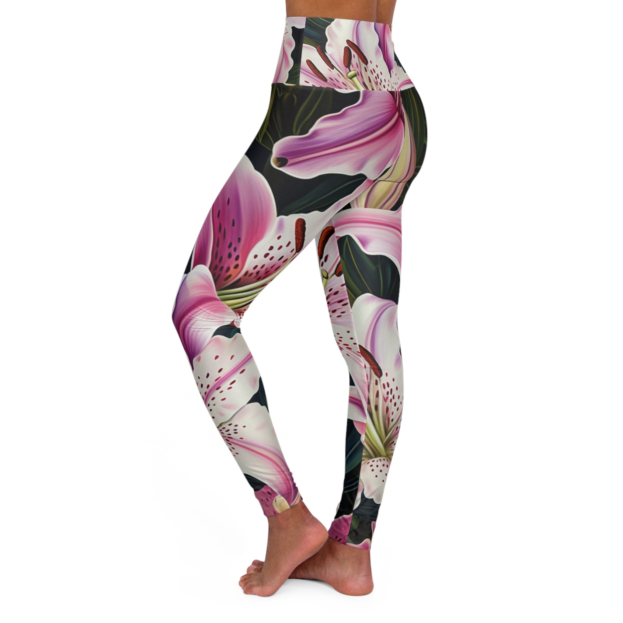 Star Lilly Flower Gym Leggings for Women S-2XL - Elegant & Supportive