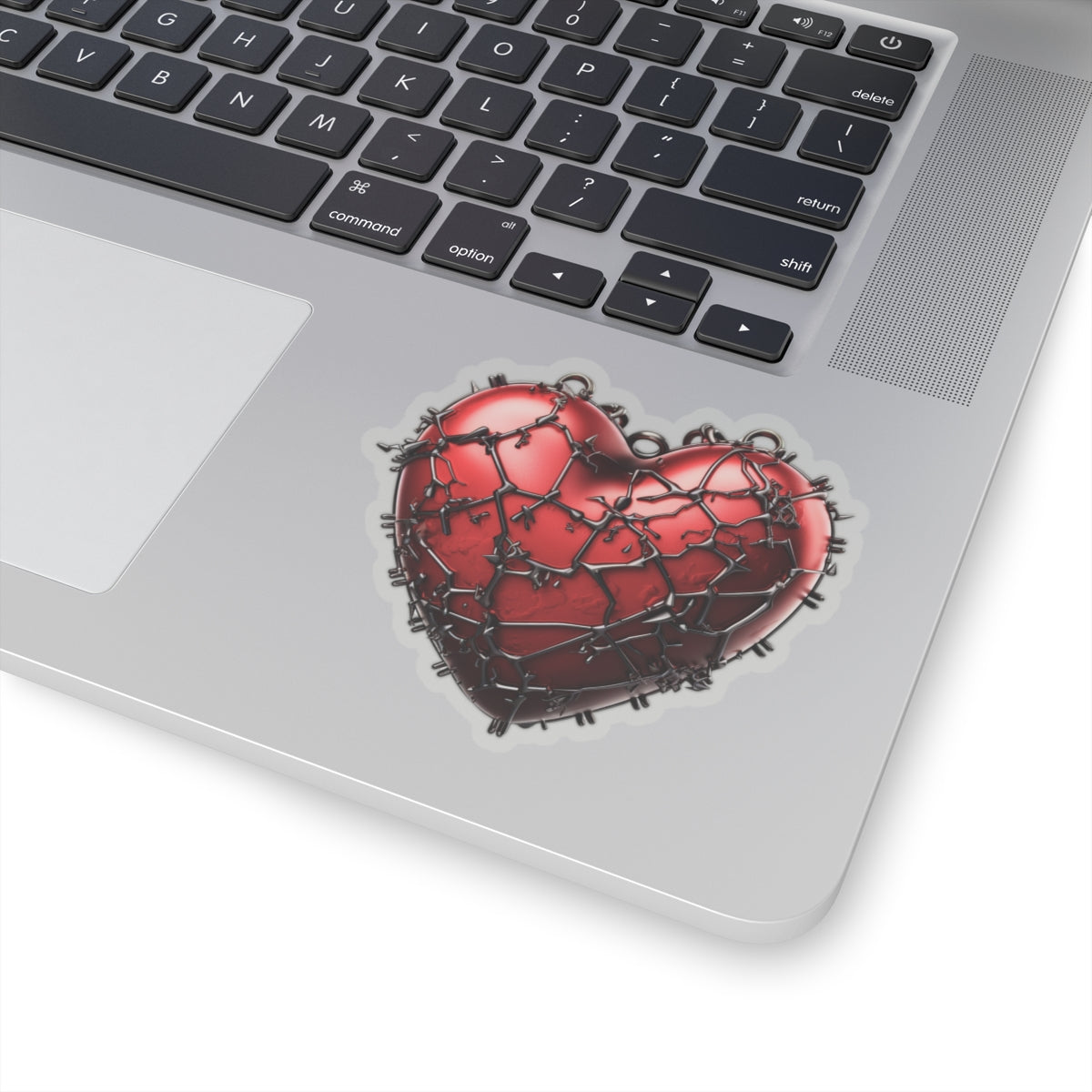 Red Heart Chains Vinyl Sticker