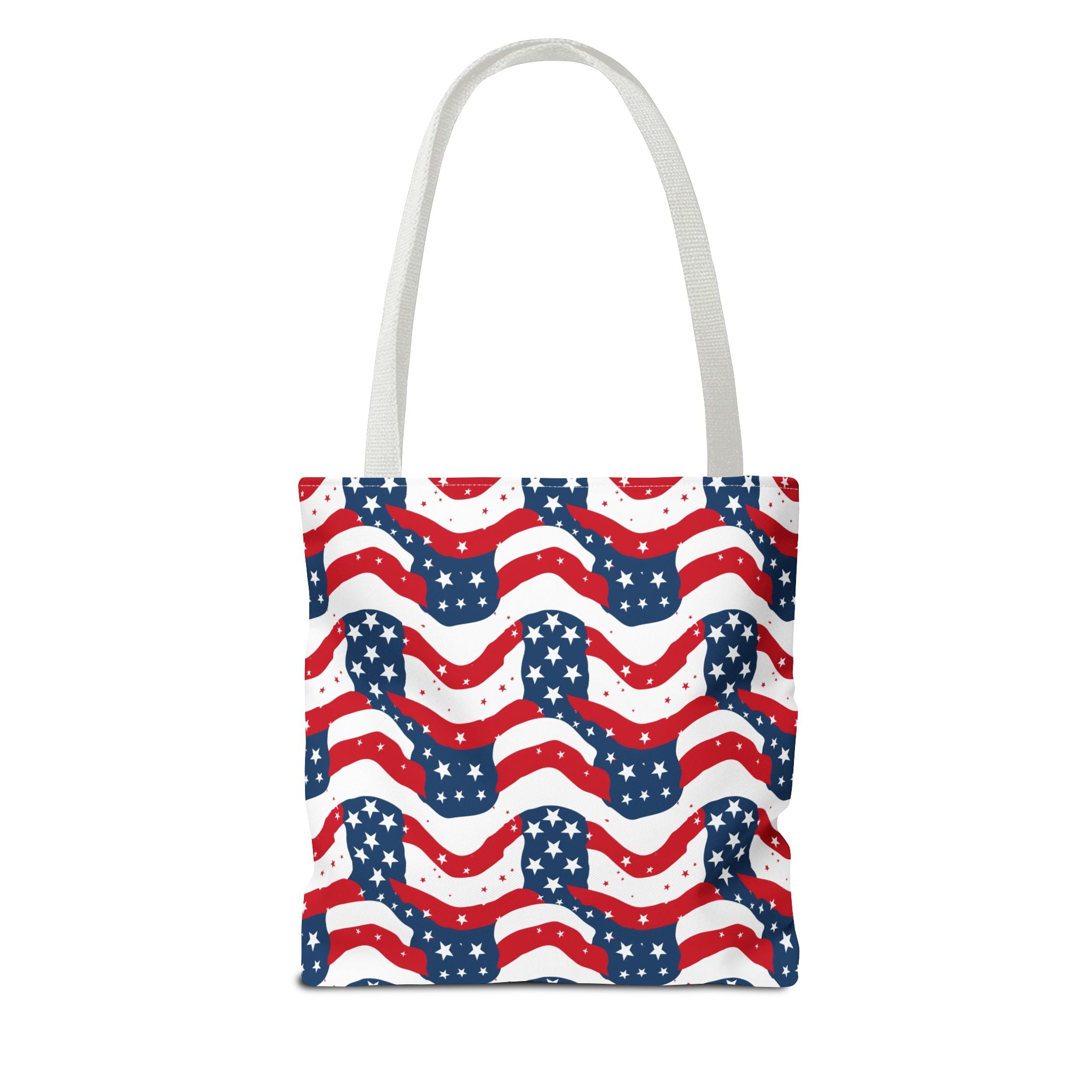 American Flag Pattern Patriotic Tote Bag